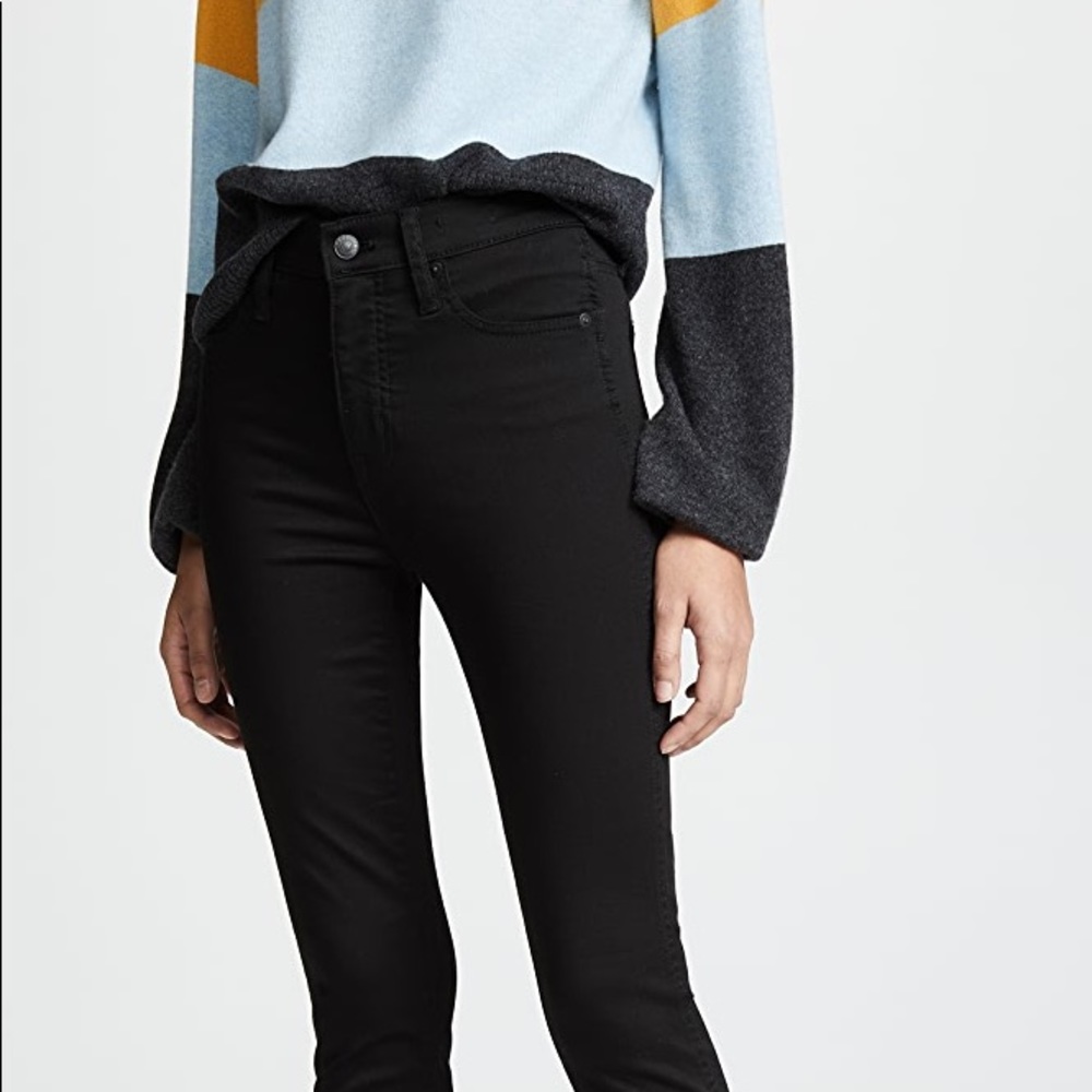 MADEWELL 9” High Rise Skinny Jeans Black 26